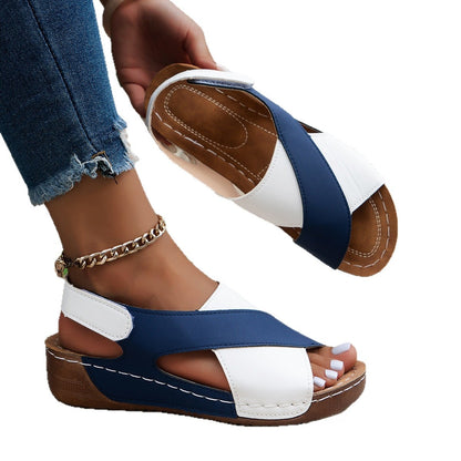 Roman Sandals Platform Thick Sole Casual Open-Toe Versatile Beach Sandals