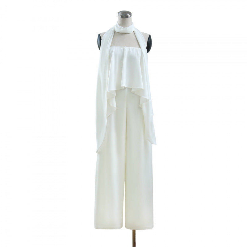 High-Waisted Wide-Leg Beach Jumpsuit Drip Depot