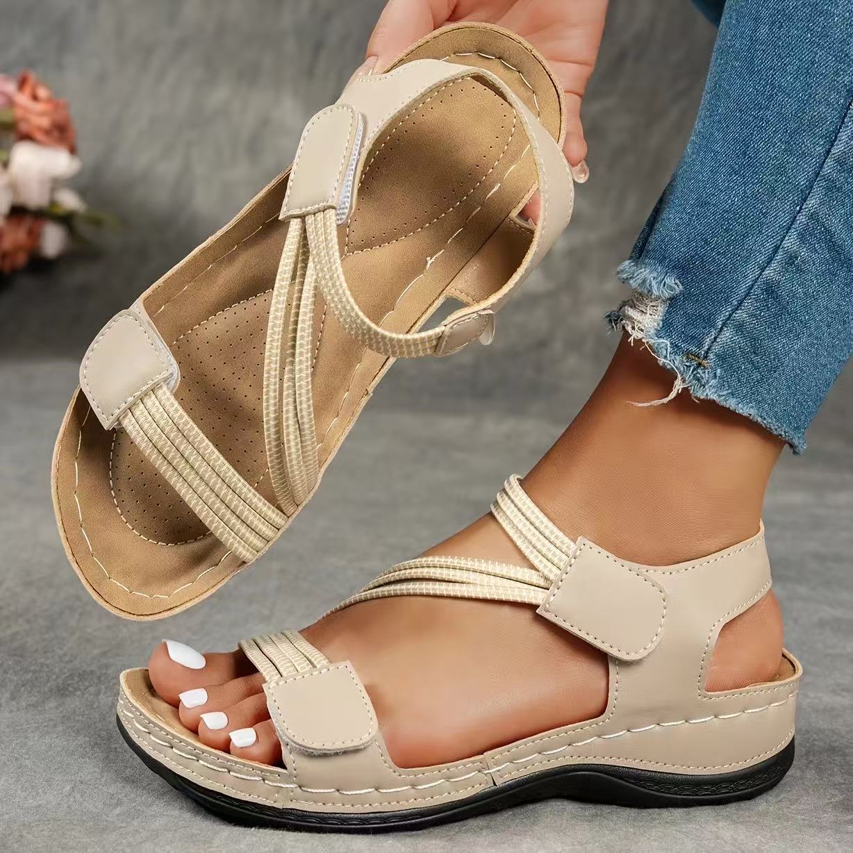 Casual Wedge Strap Sandals