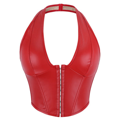Solid Color Fishbone Corset
