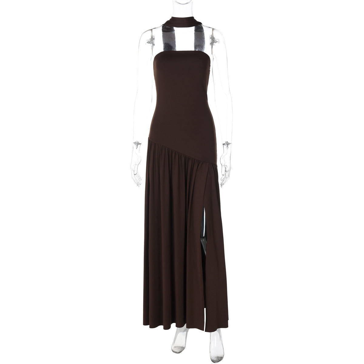 Elegant Strapless Backless Dress