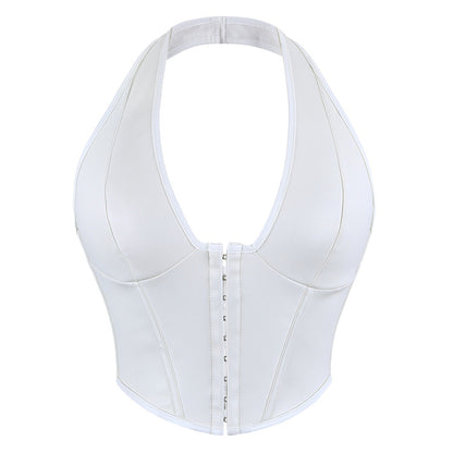 Solid Color Fishbone Corset