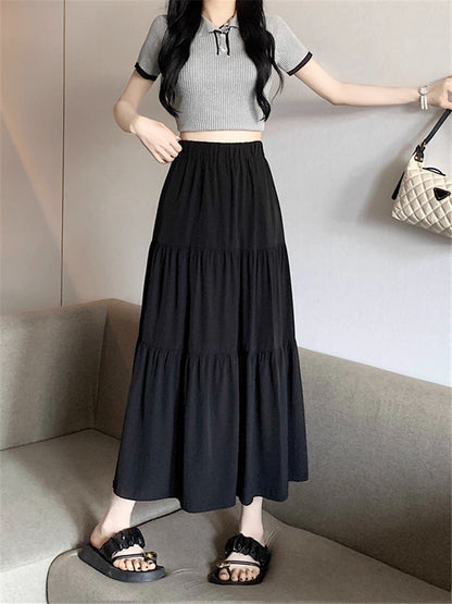 High Waisted Slimming A-Line Skirt