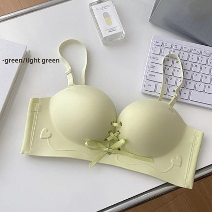 Pull-string adjustable bra without steel underwire Drip Depot
