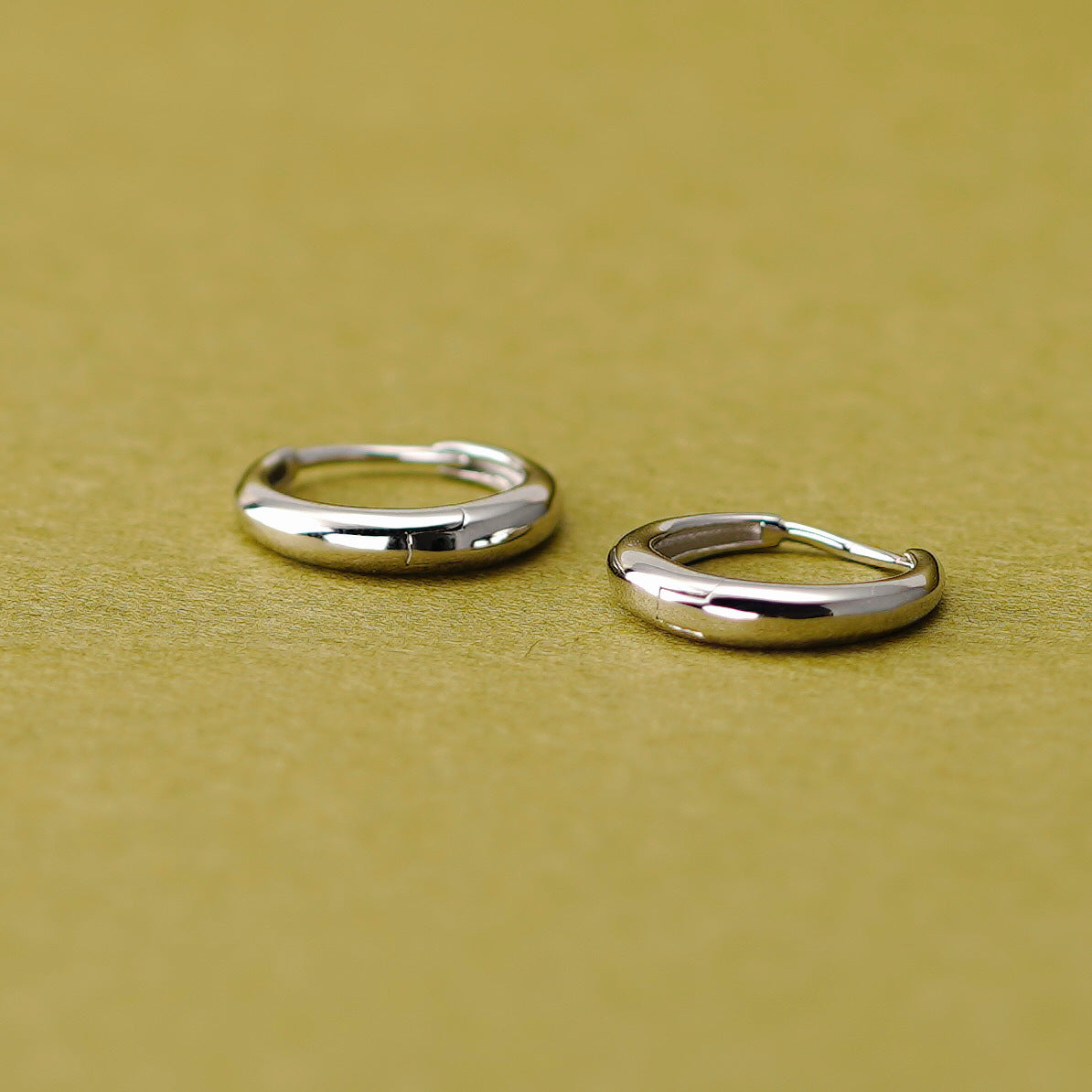 Stud hoop earrings