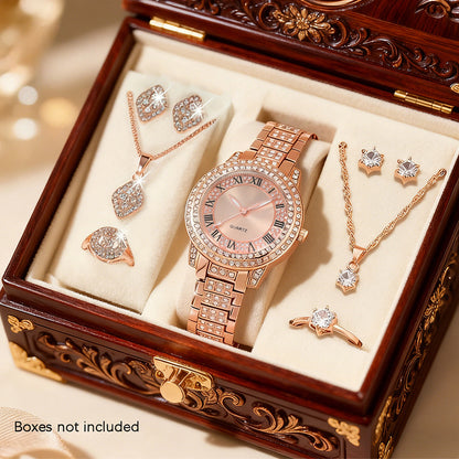 Diamond Accent Quartz Watch Set