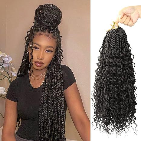 Curly Three-Strand Braids Crochet Hair Braids Drip Depot