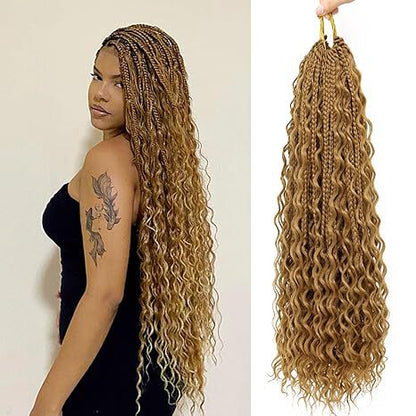 Curly Three-Strand Braids Crochet Hair Braids Drip Depot