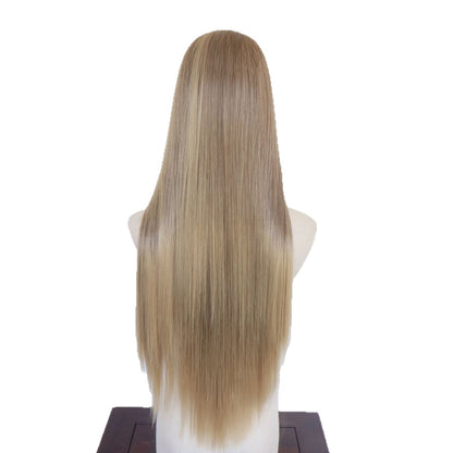 Synthetic Lace Front Wig with Heat-Resistant Fiber
