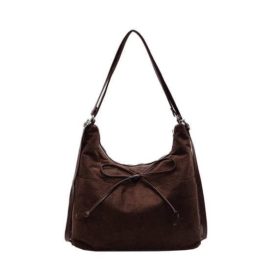 Womens Flannel Tote Bag with Adjustable Strap