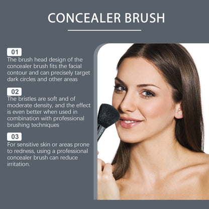 Black Concealer Brush with Soft Bristles
