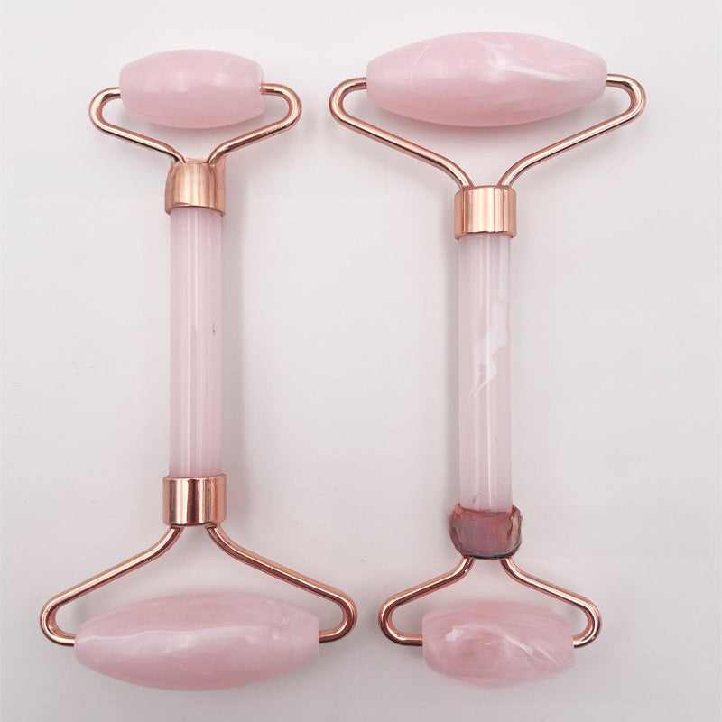 Rose Quartz Facial Roller and Gua Sha Tool