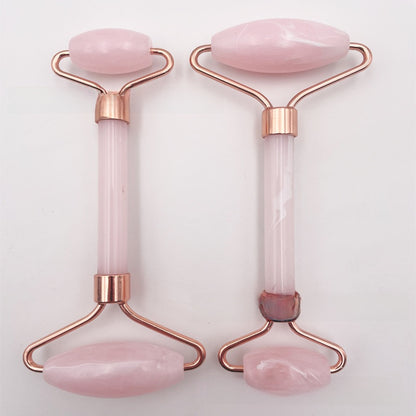Rose Quartz Facial Roller and Gua Sha Tool