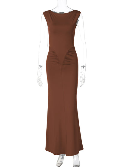 Slim Fit Pleated Dress