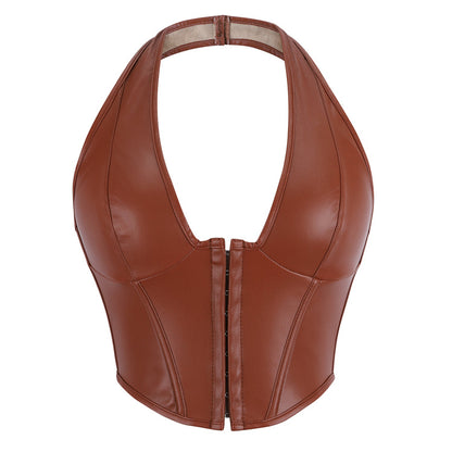 Solid Color Fishbone Corset