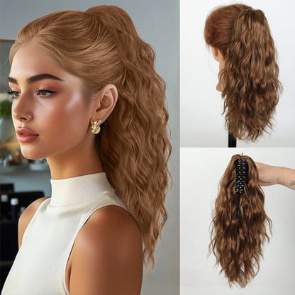 Water Wave Ponytail Hair Extension with Clip Drip Depot