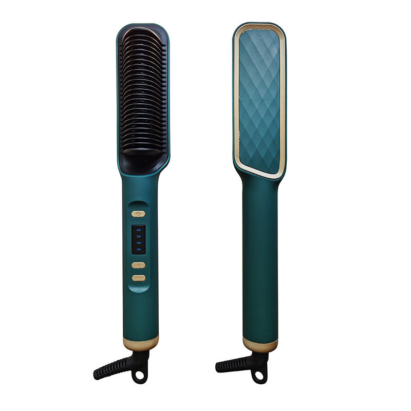 LCD Hair Straightening Comb with Negative Ion Technology Drip Depot