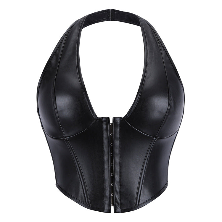 Solid Color Fishbone Corset
