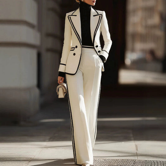 Double Breasted Blazer and Trouser Set