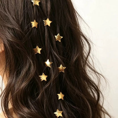 Star Hair Clip Metal Alloy Hairpins