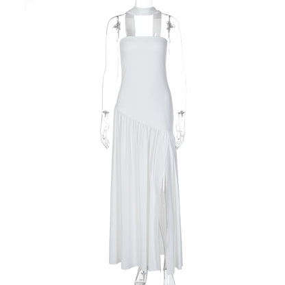 Elegant Strapless Backless Dress