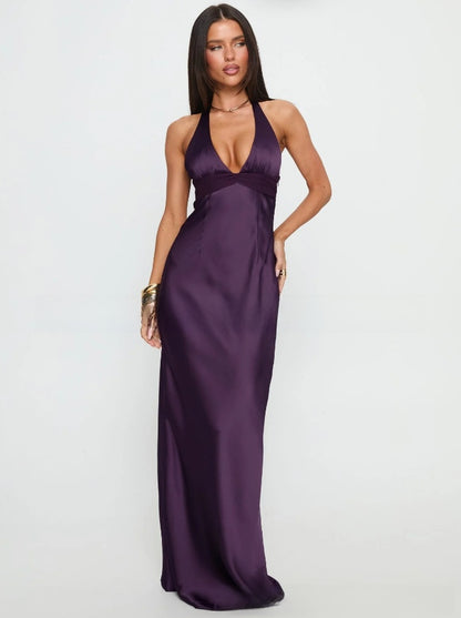 Slim Fit Deep V-Neck Dress