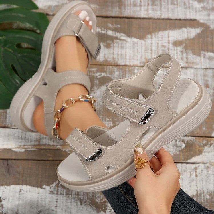 Velcro Wedge Sandals