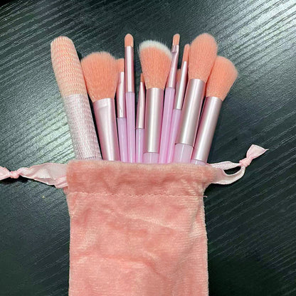 13-Piece Makeup Brush Set with Storage Bag