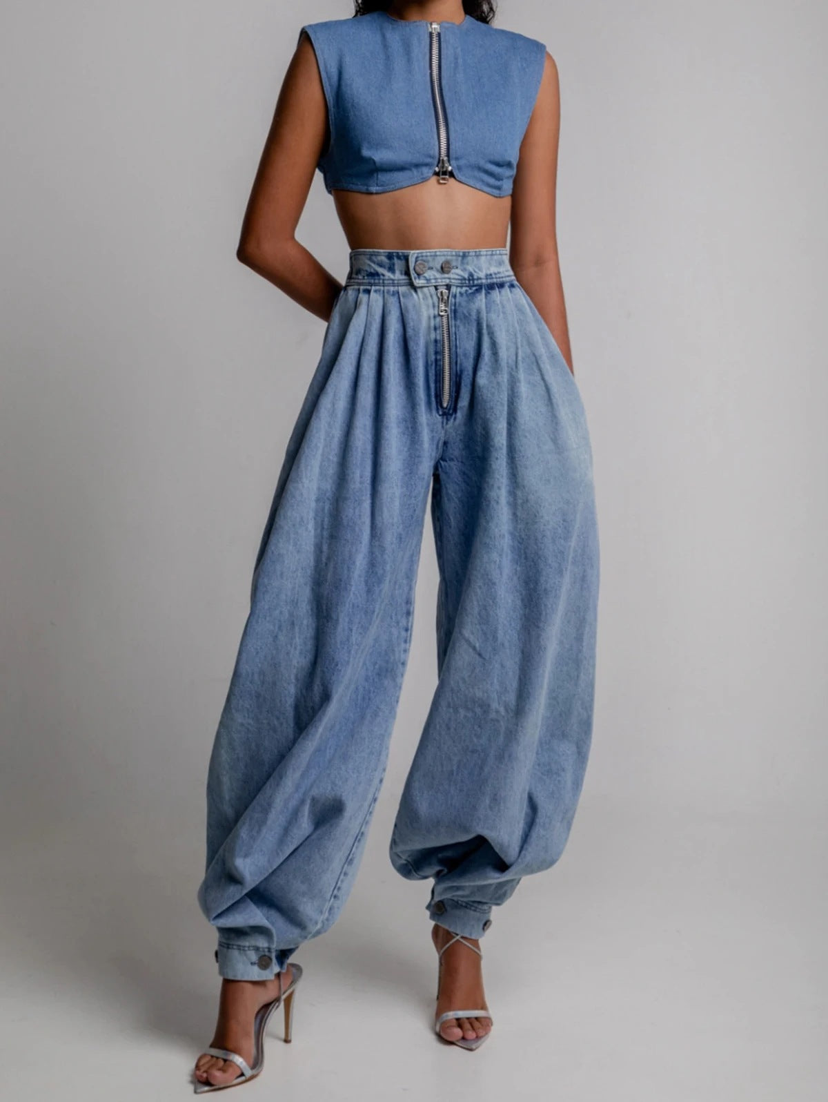 High Waist Wide Leg Pants