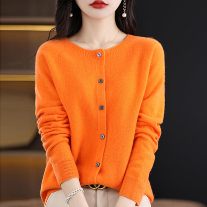 Womens Wool Blend Cardigan Sweater