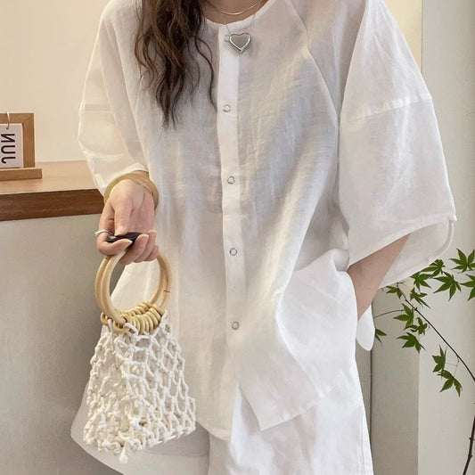 Casual Batwing Sleeve Shirt