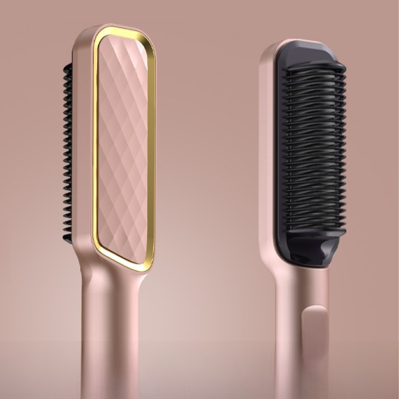LCD Hair Straightening Comb with Negative Ion Technology Drip Depot