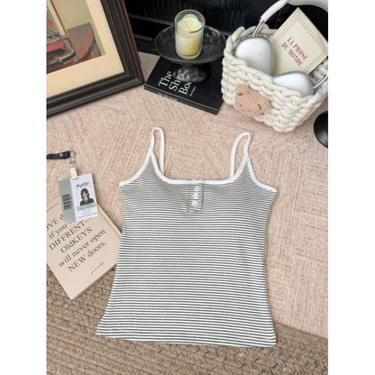Striped Cotton Camisole
