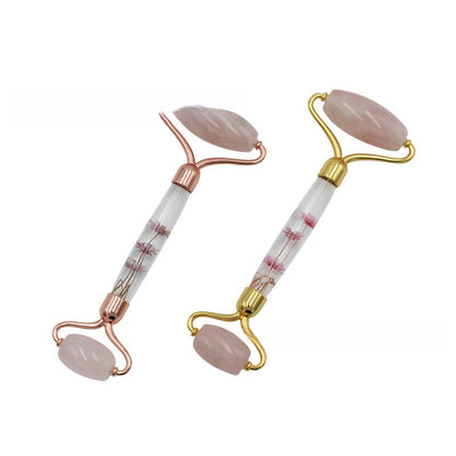 Rose Quartz Facial Roller and Gua Sha Tool