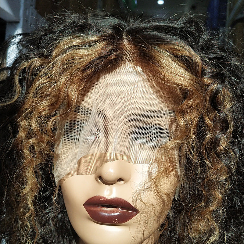 T Part Lace Bob Wig Human Hair Water Curly Drip Depot