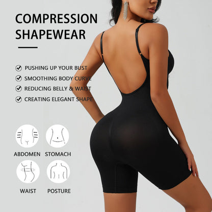 Women Open Back Figure Shaping Body Shaper Drip Depot