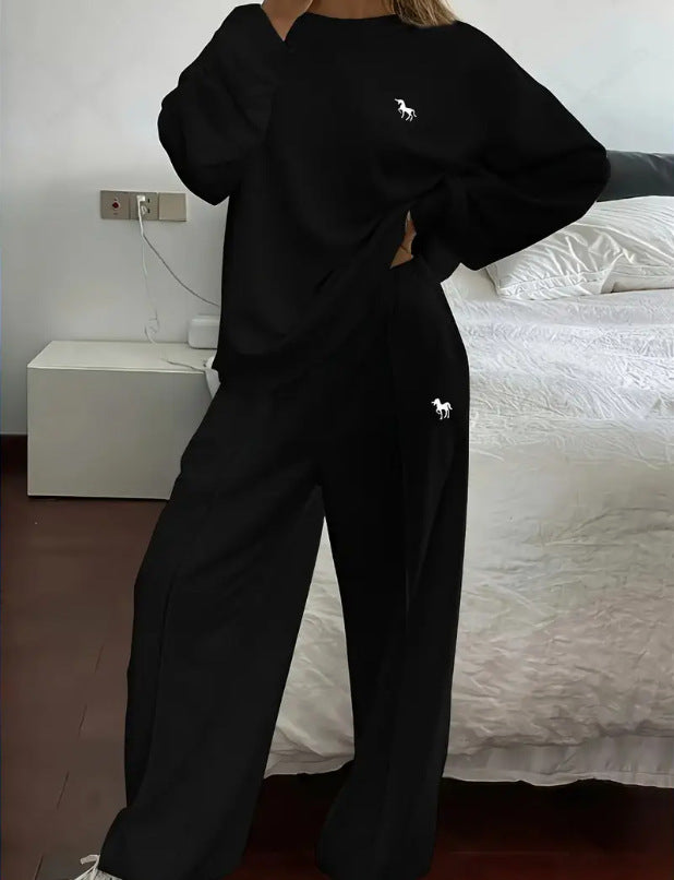 Casual Sweatshirt and Sweatpants Set