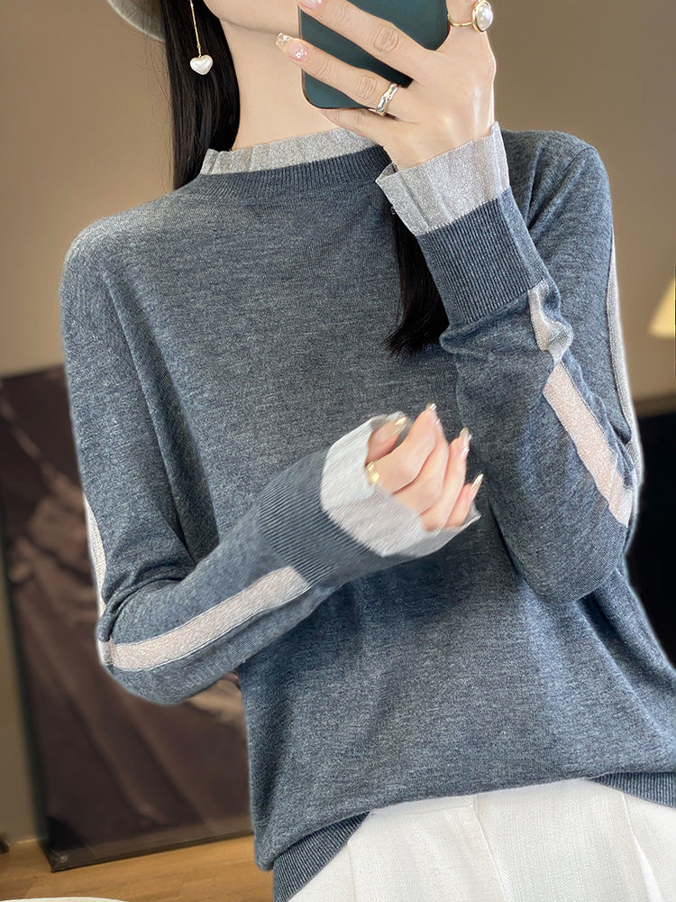 Lace Detail Knit Pullover Top