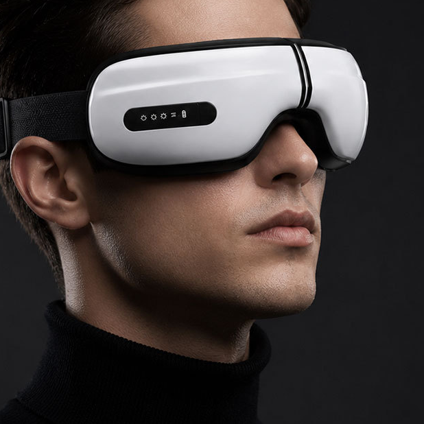 Rechargeable Eye Massager with Heat and Music Drip Depot