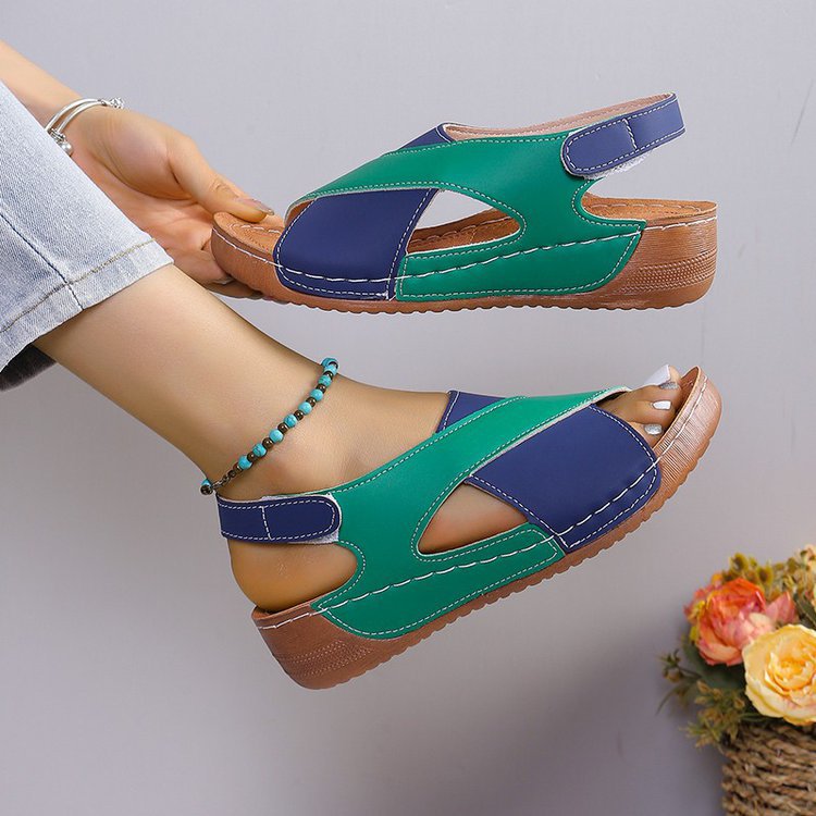 Roman Sandals Platform Thick Sole Casual Open-Toe Versatile Beach Sandals