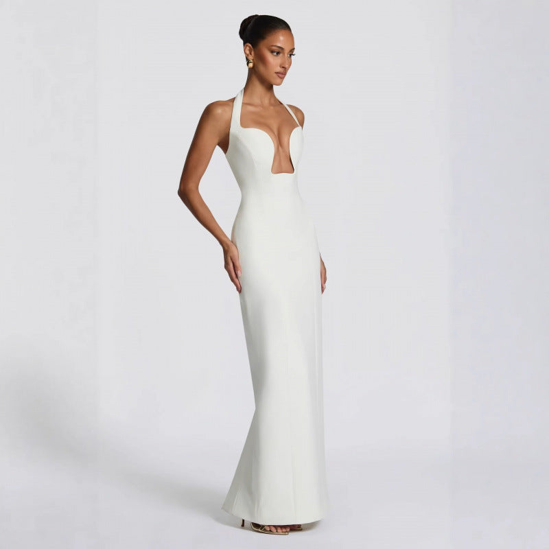 Halter Neck Wrap Dress