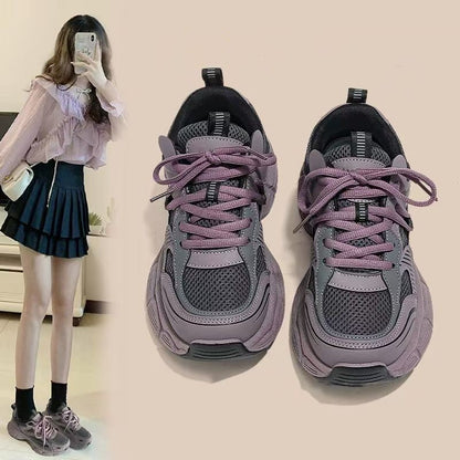 Women's Platform Casual Sneakers Breathable Mesh Running Shoes Drip Depot