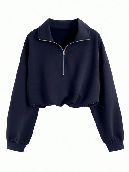 Half-Zip Fleece Sweatshirt
