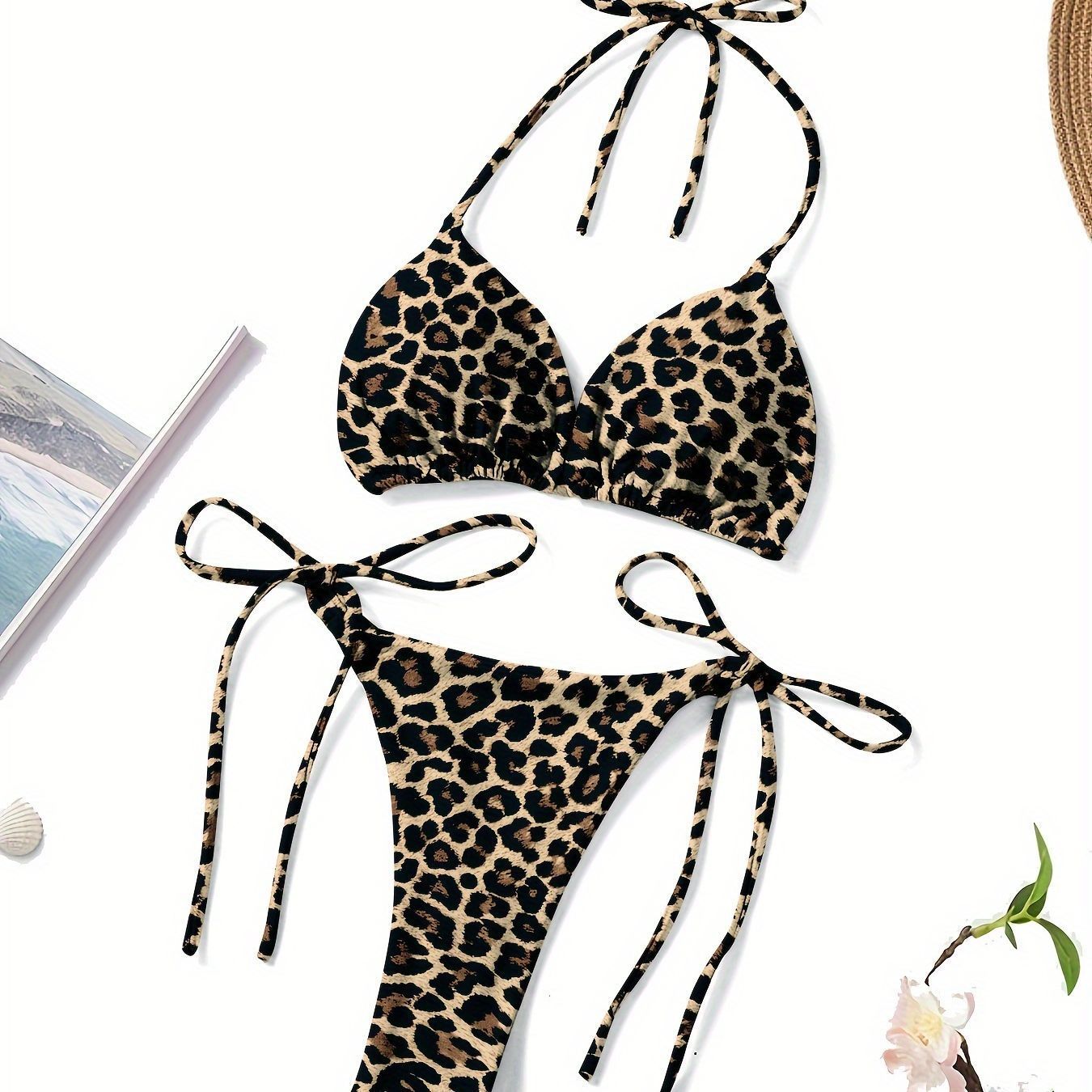 Sexy Lace-Up Bikini Three-Piece Swimsuit