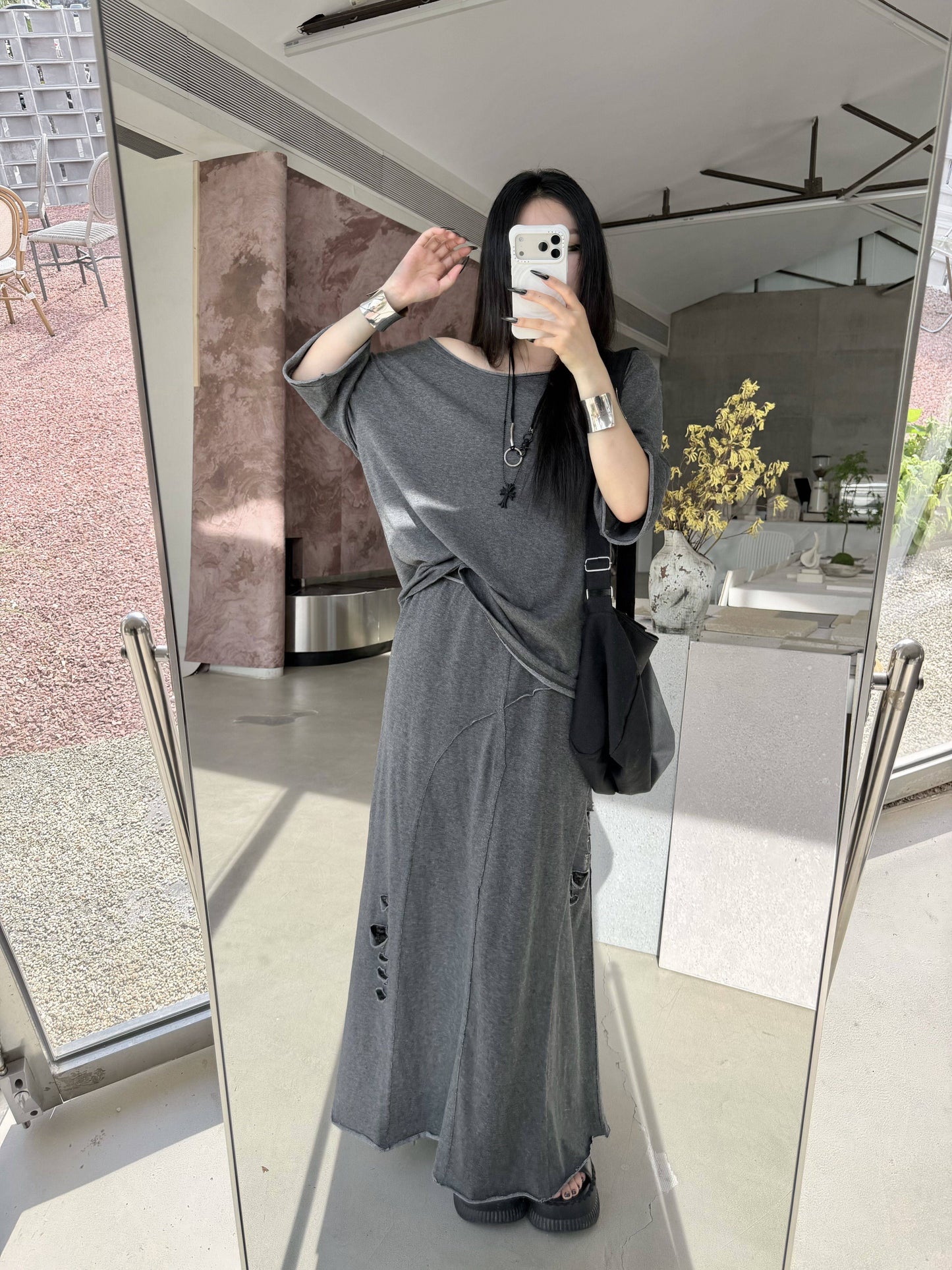 Casual T-Shirt and Skirt Set