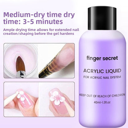 Acrylic Nail Extension Crystal Liquid Drip Depot