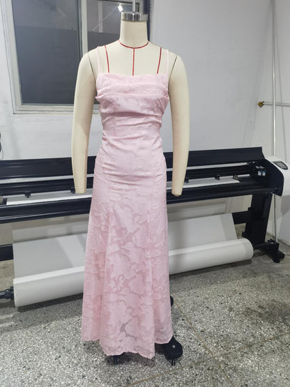 Elegant Lace Backless Evening Dress Drip Depot