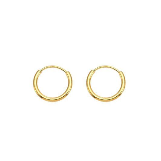Stainless Steel Electroplated Circle Earrings Drip Depot