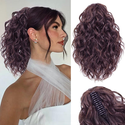 Water Wave Ponytail Hair Extension with Clip Drip Depot