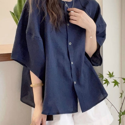 Casual Batwing Sleeve Shirt
